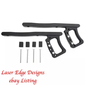 B76932 Smittybilt 76932 Rear Aluminum Grab Handles For Jeep Wrangler Jk S/b76932