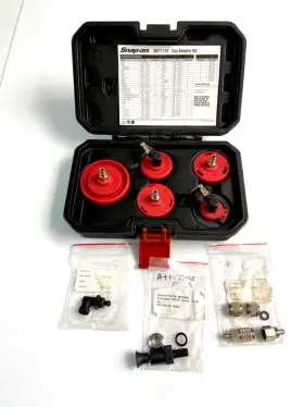 Bb717710 Snap-on Master Cylinder Cap Adaptor Kit Bb71170 With Extras