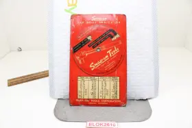 Ss61rb Snap-on Tools Ss61rb&k Tap Drill Size Indicator Circular Round Slide Rule 1952 Usa