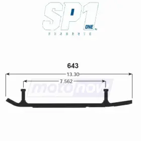 Rs90lt Sp1 Mn/yp7t Slasher Six60 Runners For 2014-2015 Yamaha Rs Vector Ltx - Skis Nz