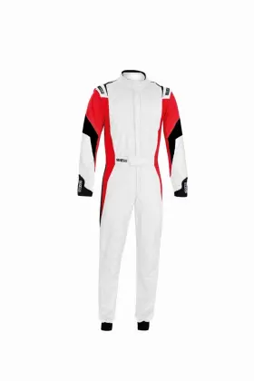 001144b64brnr Sparco For Suit Competition Boot Cuff 64 White/red