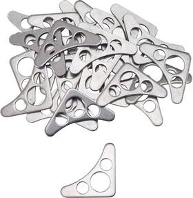 Speedway 910-73056 Medium Roll Cage Chassis Bar Steel Weld Gusset Plates With Holes 1-3/4 Inch X 1-