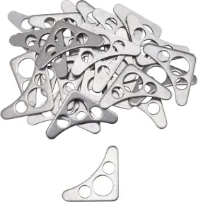 910-73056 Speedway Medium Roll Cage Chassis Bar Steel Weld Gusset Plates With Holes 1-3/4 Inch X 1-