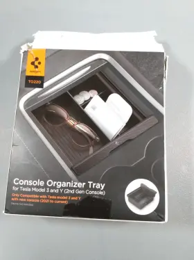 Acp04508 Spigen Console Organizer Tray For Tesla Model 3/y New Open Box