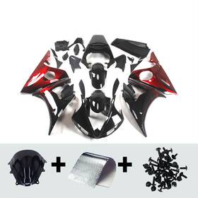 Sportfairings Fwr62003-46 #ytuscai88 Injection Fairings Kit For Yamaha Yzf-600 R6 2003 2004 2005 Bodywork Red Black