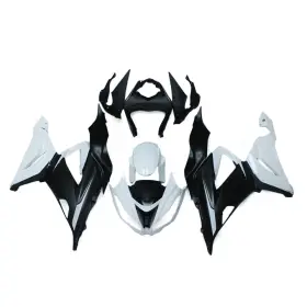 Fwzx6r-2013-24 Sportfairings Abs Fairings Kit For Kawasaki 2013 - 2018 Zx6r Ninja 14 17 Bodywork White Black