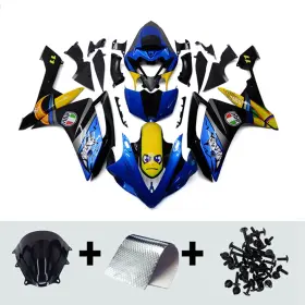 R12007-38 Sportfairings #qinycai Plastic Fairings For Yamaha 2007 2008 Yzf-r1 07 08 Abs Bodywork Yellow Blue