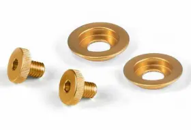 Ya0817g Stilo Helmet Visor Pivot Screw Kit - St5 Series Aluminum Gold