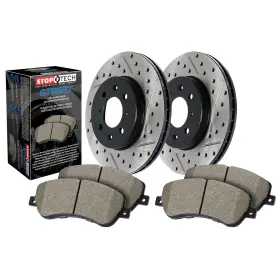 938.62524 Stoptech For Street Axle Pack Drilled And Slotted Rear