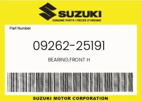 09262-25191 Suzuki Genuine Bearing Front H -