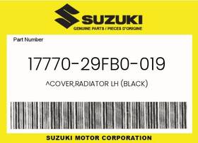Suzuki 17770-29fb0-019 Genuine Cover Radiator Lh Black -
