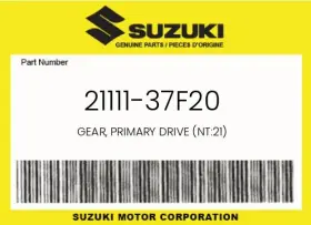 21111-37f20 Suzuki Genuine Gear Primary Drive Nt 21 -