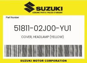 51811-02j00-yu1 Suzuki Genuine Cover Headlamp Yellow -