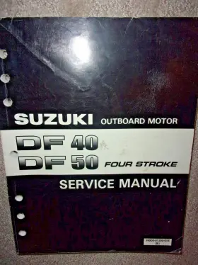 99500-87j00-01e Suzuki Service Manual Df40/50 Four Stroke 9950087j0001e Oem