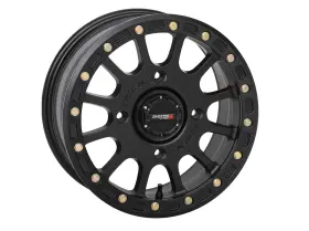 15s3-55371 System 3 Sb5 Bl Wheel 15x10 5 5mm 4/137 Matte Black Fits Can-am Maverick &