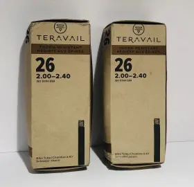 54720461 Teravail Lot Of 2 Protection Tube - 26 X 2.4 35mm Schrader Valve