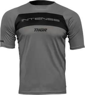 5120-0158 Thor Intense Assist Dart Short-sleeve Jersey Gray/black Medium For Mtb