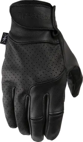 Tsg-0001-09 Thrashin Supply Company Siege Perforated Gloves - Black Medium