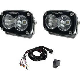 Tiger Lights 196140003558 Dual Led 2 Inch X 3 Mojave Light Kit 12-24 Volt 1.800 Amps 20 Watt Tlm2x3-kit