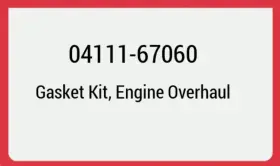 04111-67060 Toyota 0411167060 Oem Gasket Kit Engine For 1kz Prado 4runner J90 J95 J120