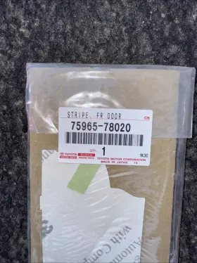 75965-78020 Toyota 7596578020 Stripe Fr Door New Genuine Oem Part