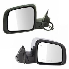 Trq Mra04349 Mirror Assembly Set Power Folding Heated Memory Chrome 2014-2020 Jeep Piece