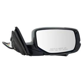 Trq Mra07038 Passenger Side Power Heated Mirror Paint To Match Smooth Black For Honda Accord