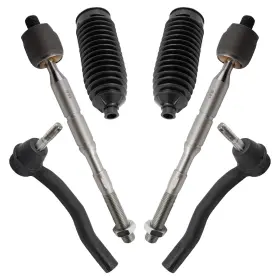 Psa37305 Trq Front Steering Kit Rack And Pinion Bellow Tie Rod Compatible With Toyota Prius