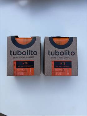 Tubolito 33000008 2 Tubo Mtb Tube - 27.5/29 X 1.8-2.5 Inch Presta Valve Orange