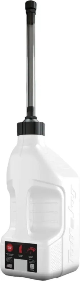 Wuasvs10 Tuff Jug Autostop Spout Gas Can 2.5 Gallon White