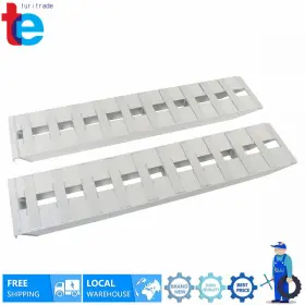 Tr62892 Turitrade 60ftftx12ftft Aluminum Trailer Ramps 6500lbs Car Truck Hook End 2