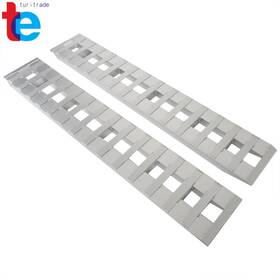 Turitrade Tr62896 1 Pair 84 Inch X14 7ft Aluminum Ramps 2 Pcs 6000lbs Car Trailer Truck Hook End