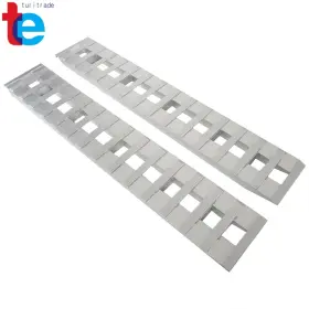 Tr62896 Turitrade 1 Pair 84 Inch X14 7ft Aluminum Ramps 2 Pcs 6000lbs Car Trailer Truck Hook End