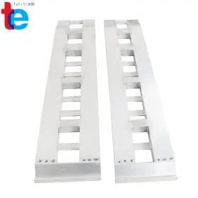 Tr62898 Turitrade 72 Inch X15 6500 Lbs Aluminum Hook Ramp Car Truck Trailer Auto Hauler Tractor Pair