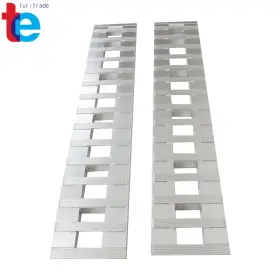 Tr62902 Turitrade 84 Inch X15 Aluminum Truck Car Auto Trailer Ramps Hook End 7ft Knife Foot 6000 Lbs