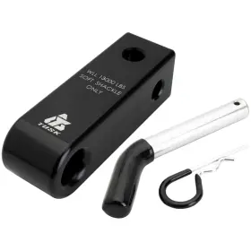 2159320003 Tusk Soft Shackle 2-inch Receiver Mount With Hitch Pin Black