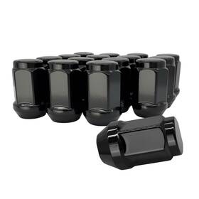 Tyk Industries Tyk371148blk-20 20 Black 14x1.5 Closed End Bulge Acorn Lug Nuts - 3/4 19mm Hex 1.38 Inch Tall