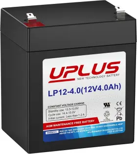Lp12-4 Uplus New Technology Battery 12 Volt 4ah Rechargeable Agm Sla Alarm 12v-4ah