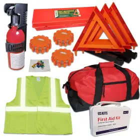 Usk-fa5-3l-v Uskits Dot Hi-vis Economy Osha Ansi Compliant Truck Safety Kit