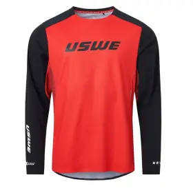 Usw80951001400107 Uswe Lera Off-road Jersey For Adults - Flame Red Xl