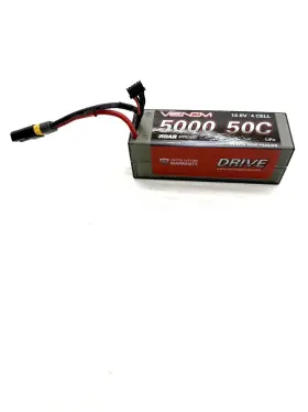 Vnr15031 Venom 4s 50c Hard Case Lipo Battery With Uni 2.0 Connector 14.8v/5000mah Used