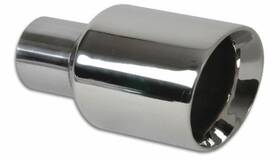 Vibrant 690092180133 2.50in Inlet I.d. 3.50in Outlet O.d. Round Stainless Steel Tip Double W