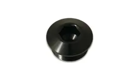 34an Vibrant Performance 690092174255 Aluminum Orb Low Profile Port Plug - Anodized Black
