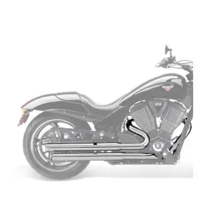 2877254-156 Victory Motorcycle New Oem 2-into-1 Exhaust Stage 1 Jackpot/hammer