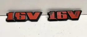 533-853-675 Volkswagen Lot Of 2 Volkswagon 16v Badges