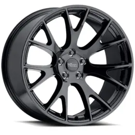 Voxx 810034823434 New Replica Cat 20x10.5 Custom Wheel / Rim 5-115mm Split 7-spoke Gloss Black