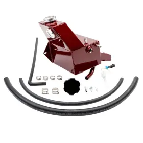 Wcf100628-red Wehrli 13-18 Dodge 6.7l Cummins Placement Coolant Tank Kit - Wcfab Red