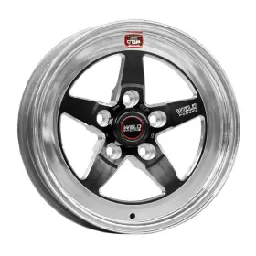 Weld 190300271658 S71 15x10.33 / 5x4.5 Bp 6.5 Inch Bs Black Wheel Medium Pad - Non-beadlock
