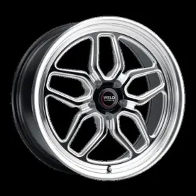 S152 Weld 190300619672 Laguna Drag 17x10 / 49 5x114.3 78.1 Cb - Gloss Black With Milled Sp