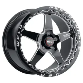 S156b0084p38 Weld Racing 15x10 Ventura 6 Drag Wheel Gloss Black 6x139.7 Et38